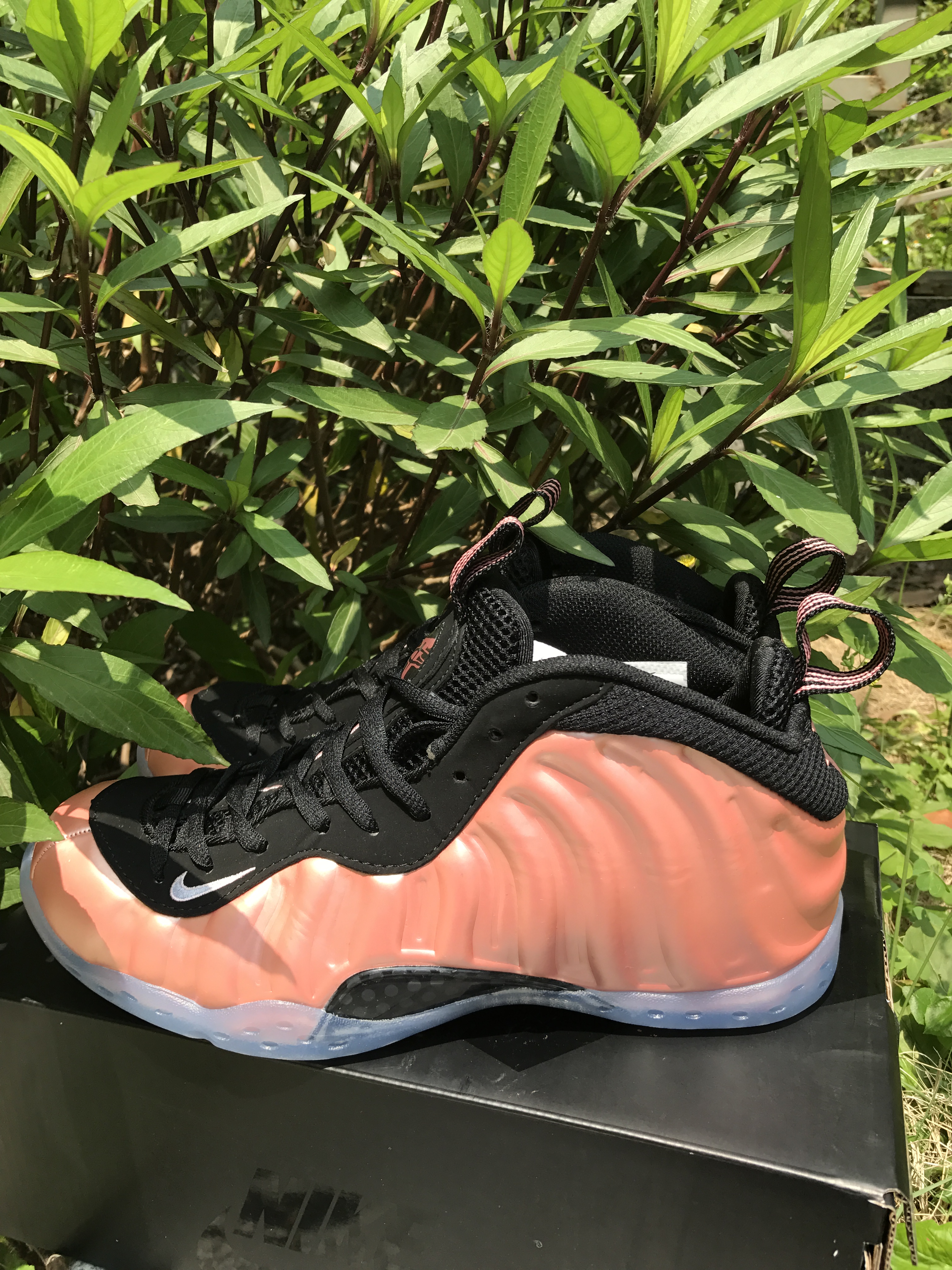 Nike Air Foamposite Pro Rose Gold Black Shoes